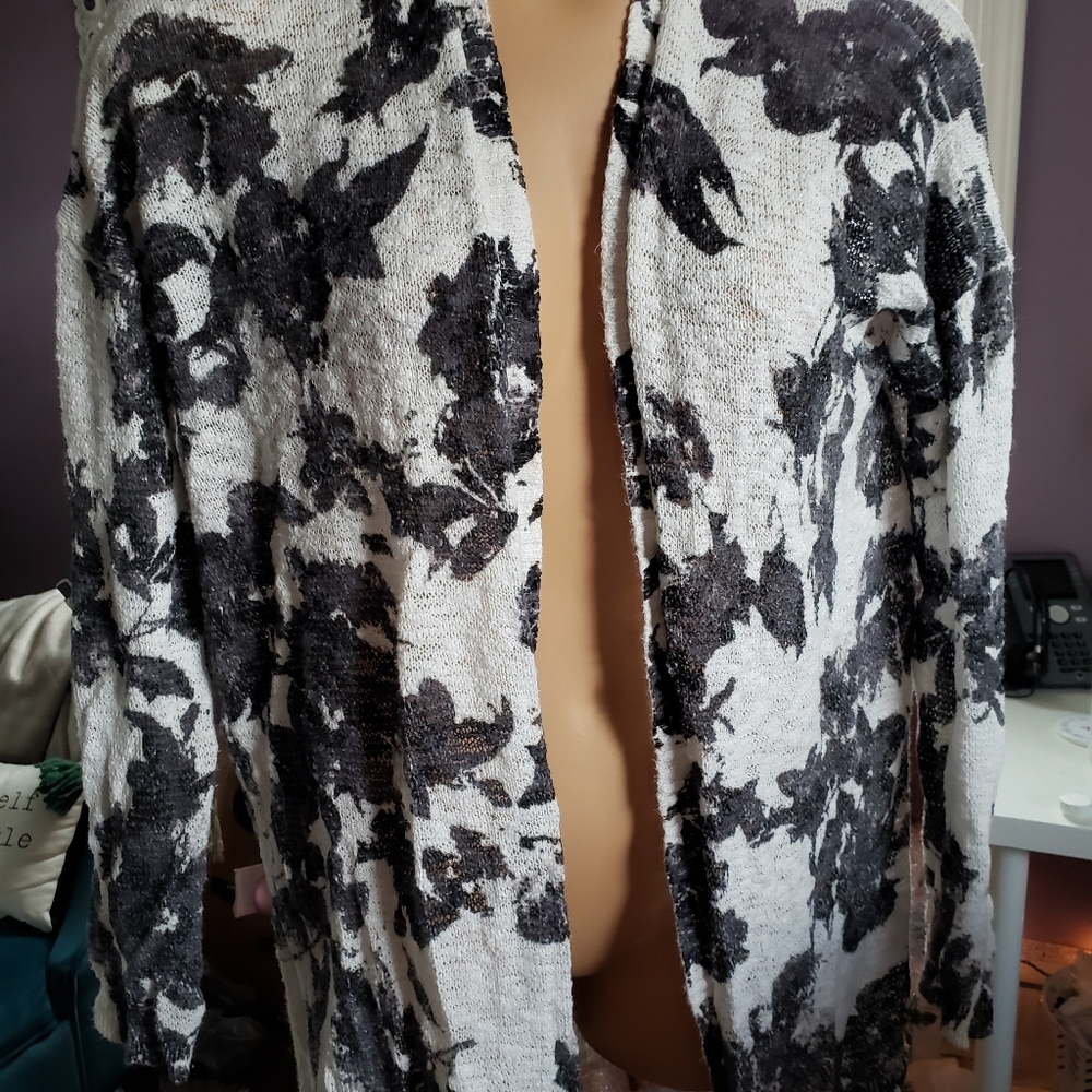 Black and white cardigan